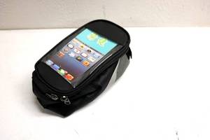lot 54 image: Bike Phone Holder w Storage Compartment and Velcro Strap