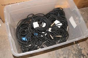 lot 196 image: Bucket of XLR Microphone Wires