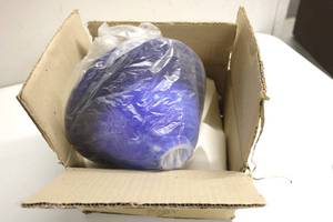 lot 243 image: Lamp Bell Shade Purple and Blue (NEW)