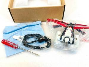 lot 266 image: 3.5X 420mm Dental Surgical Binocular Loupes Optical Magnifier Glass Lens - Red