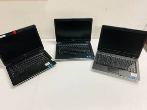 lot 274 image: 3x Dell Laptops E6440 (needs to be refurbished and possibly extra parts to work)