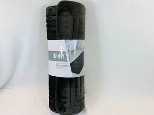 lot 278 image: VCNY Memory Foam Bathroom Rug Runner 60x24 Brown