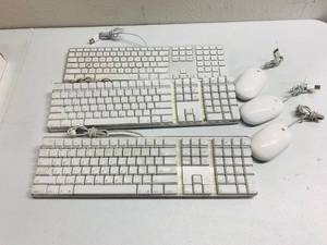 lot 282 image: 3x Apple Keyboards and Mouse