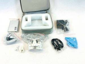 lot 306 image: Dental Surgical 3.5x Binocular Magnifier Glasses Loupes  LED Head Light Silver