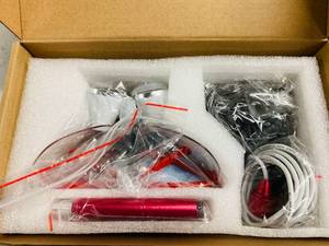 lot 307 image: Dental Surgical 3.5x Binocular Magnifier Glasses Loupes  LED Head Light Red
