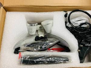 lot 309 image: Dental Surgical 3.5x Binocular Magnifier Glasses Loupes  LED Head Light Black