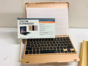 lot 317 image: Apple iPad Air  Air 2  Pro 9.7 Keyboard Case - Gold
