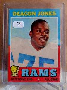 lot 7 image: 1971 Topps Set Break #209 Deacon Jones HOF Los Angeles Rams EX-EXMINT Condition