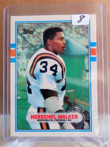 lot 8 image: 1989 Topps Traded #120 Herschel Walker #120T Minnesota Vikings
