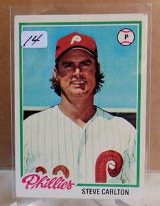 lot 14 image: 1978 Topps #540 Steve Carlton - Philadelphia Phillies - HOF