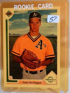 lot 51 image: 1991 Upper Deck Baseball #53 Todd Van Poppel Top Prospect RC