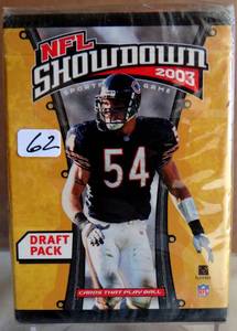 lot 62 image: NEW 2003 NFL SHOWDOWN SPORTS CARD GAME (75 cards in box) DRAFT PACK