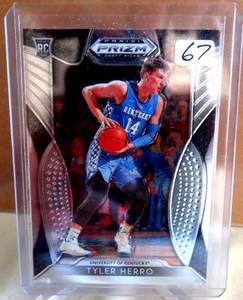lot 67 image: 2019-20 PRIZM DRAFT TYLER HERRO ROOKIE RC BLUE UNIFORM KENTUCKY MIA HEAT - HOT