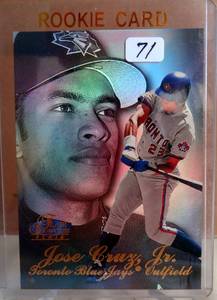 lot 71 image: 1998 Flair Showcase Baseball Row 3 #6 Jose Cruz Jr.