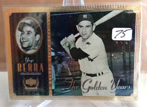 lot 75 image: 2000 Upper Deck Yankees Legends The Golden Years Yogi Berra Card #GY3