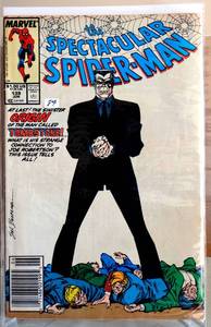 lot 89 image: The Spectacular Spider-Man #139 Origin of Tombstone, Marvel Comics 1988 VF $$$