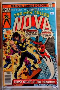 lot 111 image: THE MAN CALLED NOVA #2 October 1976 Vintage Marvel Comics -FVF