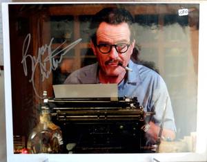 lot 130 image: BRYAN CRANSTON TRUMBO HAND SIGNED 8 X 10 WITH COA