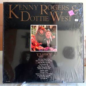 lot 154 image: Kenny Rogers and Dottie West Classics - Original 1979 Vinyl LP Record Album