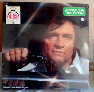 lot 162 image: RARE Johnny Cash The Rambler LP Album Vinyl Record S82156 A1B1 Country 70s 1977