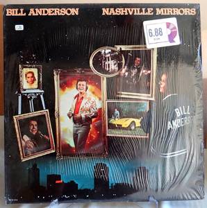 lot 176 image: BILL ANDERSON NASHVILLE MIRRORS ALBUM, MCA-3214, ORIG VINYL LP 1980