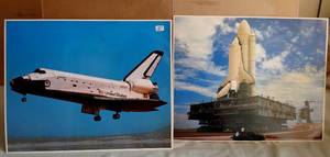 lot 181 image: Lot of 2 - COLUMBIA SHUTTLE - ready to frame