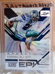lot 204 image: 2019 Score...Epix...Moment...Ezekiel Elliott #EM-9...Dallas Cowboys