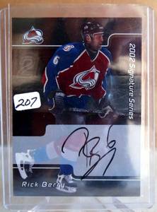 lot 207 image: 2001-02 (AVALANCHE) Signature Series Autographs #231 Rick Berry