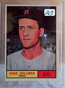 lot 213 image: VINTAGE 1961 Topps Set Break #326 Dave Hillman EX-EXMINT