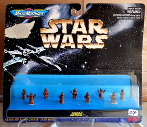 lot 218 image: Star Wars Jawas Galoob Micro Machines Space 9 figures 1996 #66080 NIP