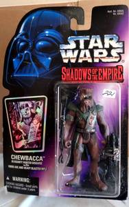 lot 221 image: Star Wars Shadows of The Empire (1996) Chewbacca Bounty Hunter Figure