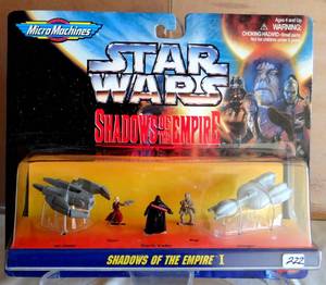 lot 222 image: HIGHLY COLLECTIBLE - Galoob Micro Machines Star Wars Shadows of the Empire II mini figure set $$$