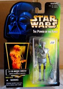 lot 228 image: 2-1B Medic Droid Action Figure Star Wars Power of The Force Kenner 1996 Sealed