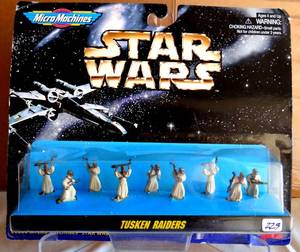 lot 229 image: Galoob Micro Machines Star Wars Tusken Raiders New Sealed Unopened Set 66080