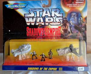 lot 232 image: SUPER RARE - $$$ Star Wars Shadows of the Empire Micro Machines pack 3 $$$