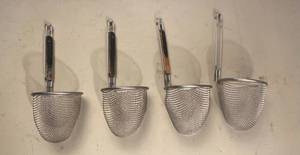 lot 36 image: 4 Hanging Strainers