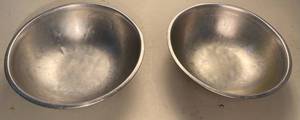 lot 38 image: 2 Large Stainless Steel Mixing Bowls
