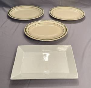 lot 75 image: 4 Plates by Chino Yanco 3 Regular, 1 Long
