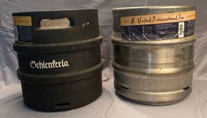 lot 82 image: 2 EMPTY Kegs 7.93 gallons