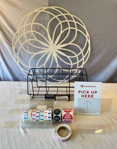 lot 136 image: Misc. Item Flavor Station, Freshness Sticker Table Tent advertisers and Wall Art