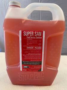 lot 140 image: Super San Food Service Sanitizer (full bottle)