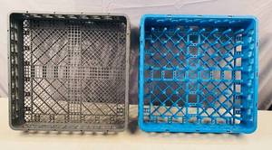 lot 149 image: 2 Dishwasher Racks, 1 (19x19) peg rack, 1 full size Flatware Rack 19x19