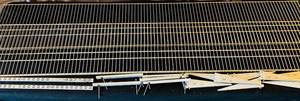 lot 159 image: 2 8 Long Metal Wall Shelves with hardware