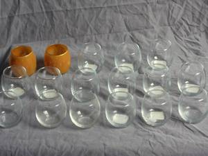 lot 154 image: 17 Tea Lights Candle Holders  Most with tags