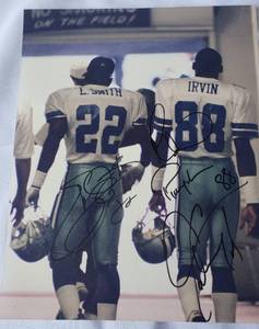 lot 5 image: Autographed Dallas Cowboy Photo Michael Irvin & Emmit Smith