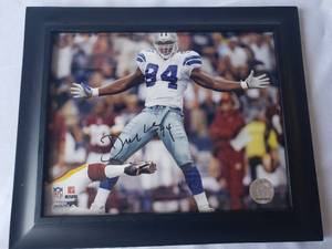 lot 69 image: Dallas Cowboy autographed photo Demarcus Ware