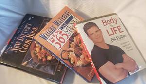 lot 7 image: Diet Books Body for Life Bill Phillips , Weight Watcher 365 Menus, New Dieters Cookbook