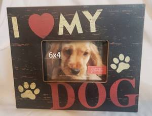 lot 18 image: I Love MY Dog Frame  Never had a photo in it