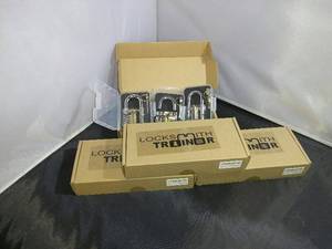 lot 48 image: LOCKSMITH TRAINOR KITS 3 DIFFERENT STYLE LOCKS IN EACH KIT