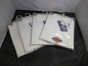 lot 50 image: WHITE DICKIES KIDS SCOOL UMIFORM SHIRTS SIZE XS